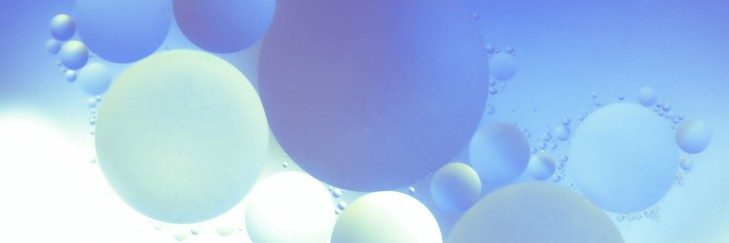 image de fond bulles bleu et vert